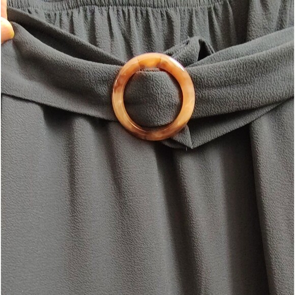 Sofia Jeans by Sofia Vergara Black Tiered Faux Wrap Dress - Picture 4 of 11